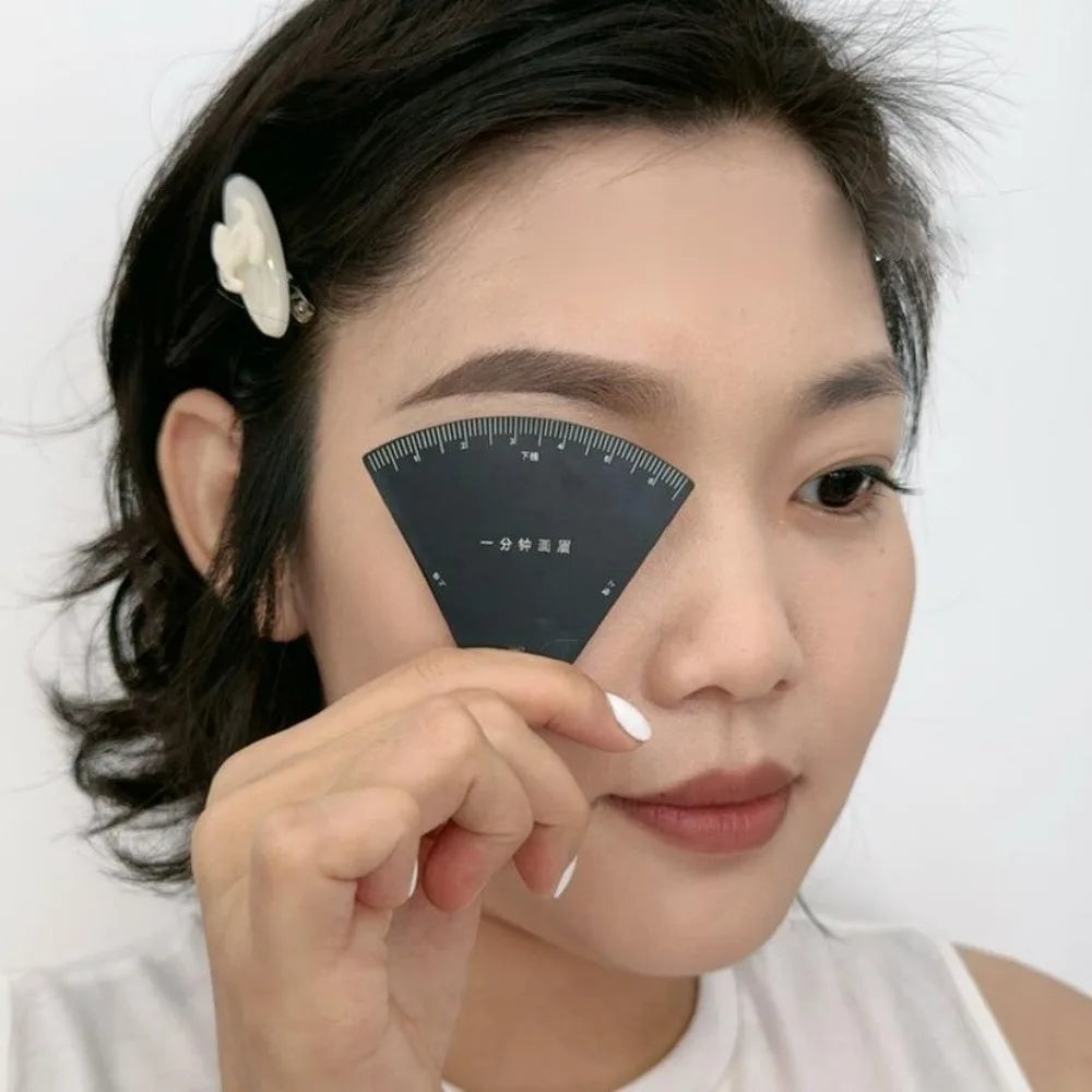 Metal Eyebrow Shaping Stencil | Portable Brow Ruler Tool Eyebrow Stencil Tool QXL