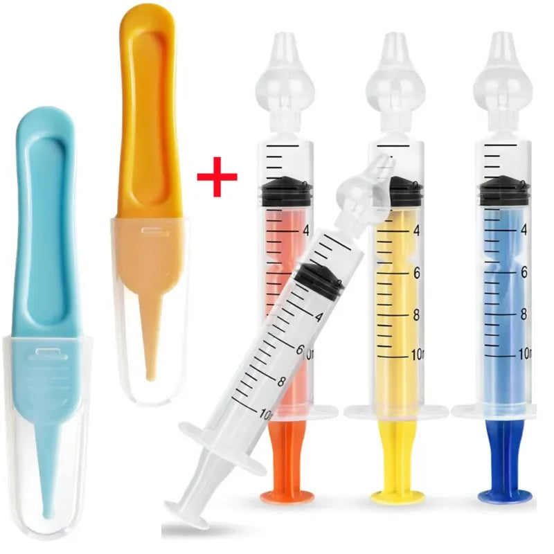 Baby Nasal Aspirator & Nose Cleaning Tweezers Set for Infants Baby Nasal Aspirator QXL