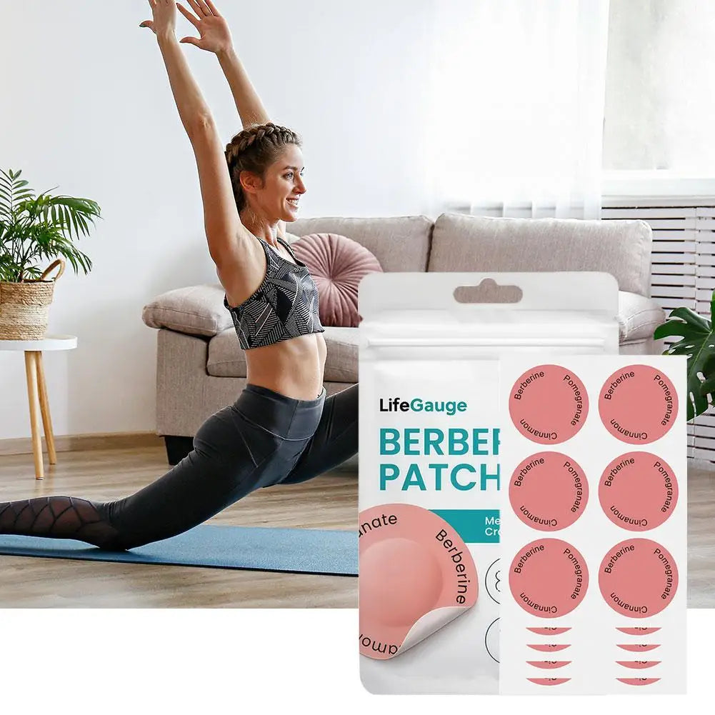 Berberine Transdermal Patches – Metabolism Support, 30 Pack Transdermal Wellness Patch QXL