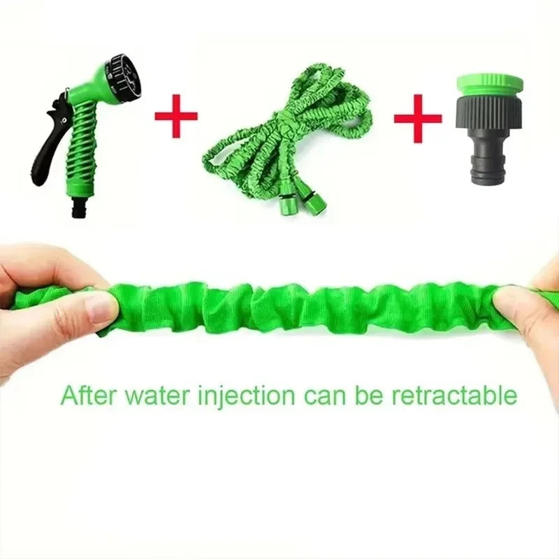 Expandable Magic Hose 25FT | 7 Spray Modes Garden Water Gun Expandable Garden Hose QXL
