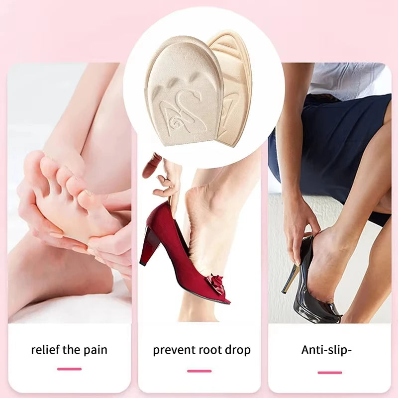 Cushioned Forefoot Pads & Half Insoles | Non-Slip Shoe Cushions Forefoot Cushion Insoles QXL