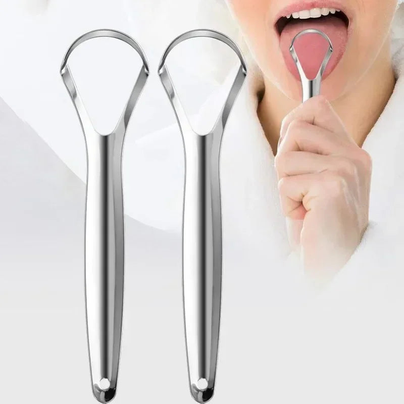 Reusable Stainless Steel Tongue Scraper | Fresh Breath Tool Tongue Scraper QXL
