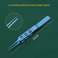 Toothed Microsurgical Forceps | Titanium & Stainless Steel Microsurgical Forceps QXL 2 Blue