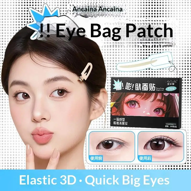 160-Pack Silkworm Under-Eye Stickers | Invisible & Waterproof Eyelid Stickers QXL Default Title