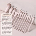 5–13 Piece Soft Beginner Makeup Brush Set | Blend & Contour Makeup Brush Set QXL 13pcs