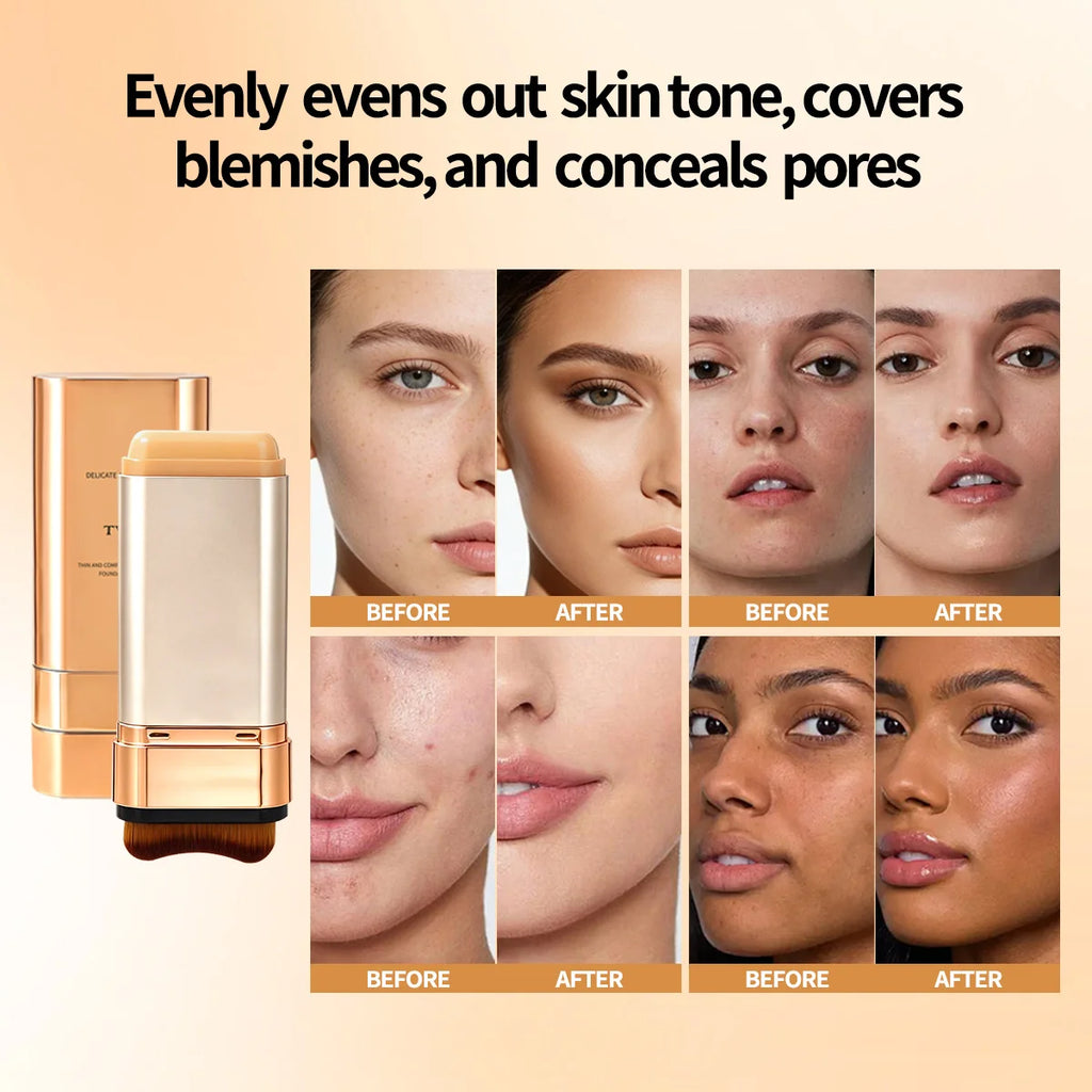 2-Pack Double-End Foundation Stick | Long-Lasting Coverage Foundation Stick QXL