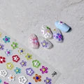 5D Embossed Flower & Butterfly Nail Stickers | Self-Adhesive Nail Art Stickers QXL 1pc T-2830