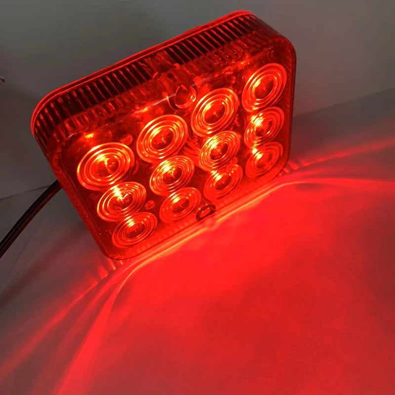 12 LED Rear Fog Tail Light 12V 24V Waterproof Truck Trailer LED Tail Light QXL