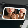 Car Vanity Mirror with LED Lights & 5X Magnification | Cosmomiro LED Vanity Mirror QXL WHITE