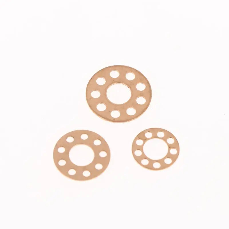 10-Pack Brass Washers for Folding Knife | Precision Gaskets Knife Pivot Washers QXL