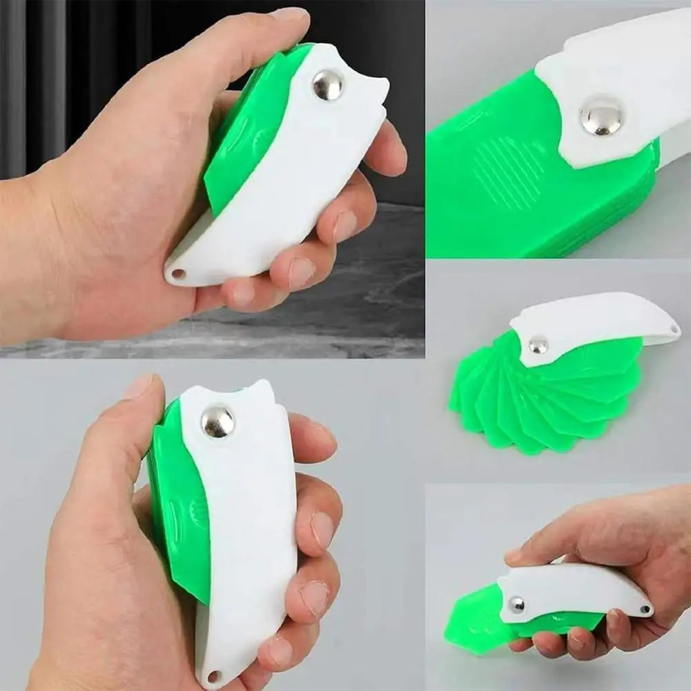 9-in-1 Folding Caulking Scraper | Multi-Angle Sealant Tool Caulking Scraper Tool QXL