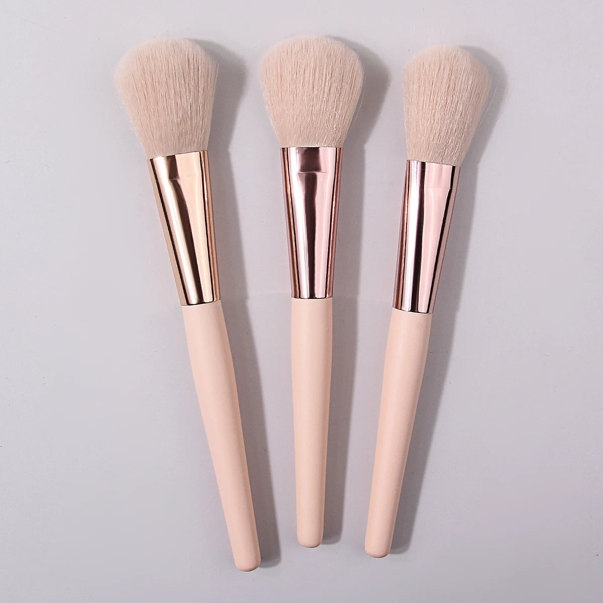 KOSSHOW 3-Pc Blush, Contour & Highlighter Brush Set Makeup Brush Set QXL