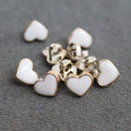 10-Pack Heart Shape Resin Shank Buttons for Sweaters & Cardigans Decorative Shank Buttons QXL 10pcs