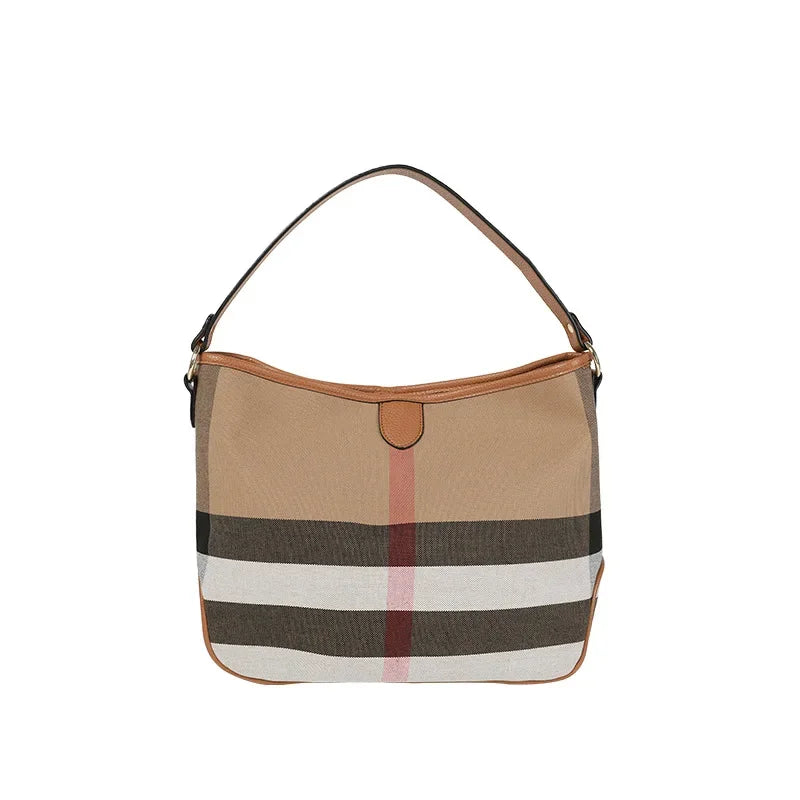 Plaid Large Capacity Shoulder Bag | Women's Classic Tote Shoulder Tote Bag QXL