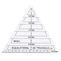 Acrylic Triangle Quilting Ruler | 60° Transparent Sewing Template Quilting Ruler Template QXL WHITE