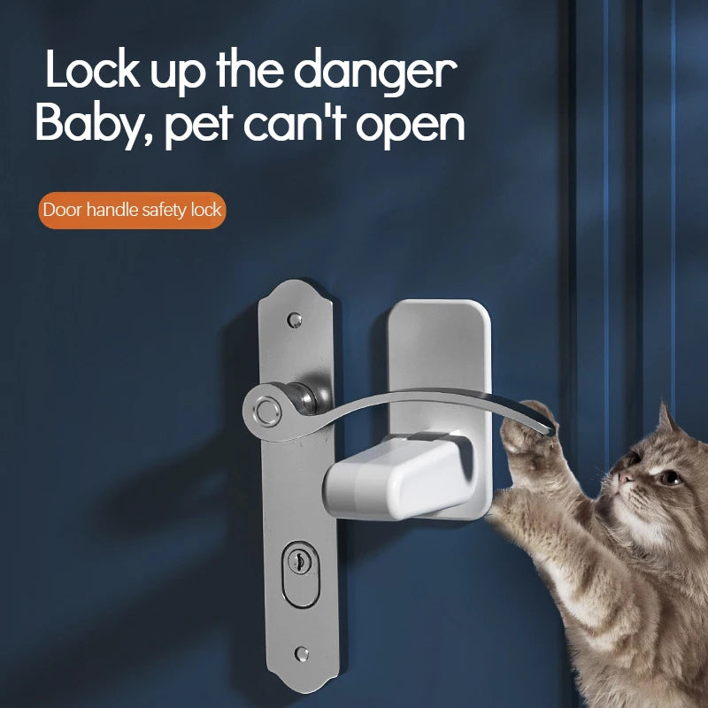 Child Safety Door Handle Lock | Baby & Pet Proof 3M VHB Child Safety Lock QXL
