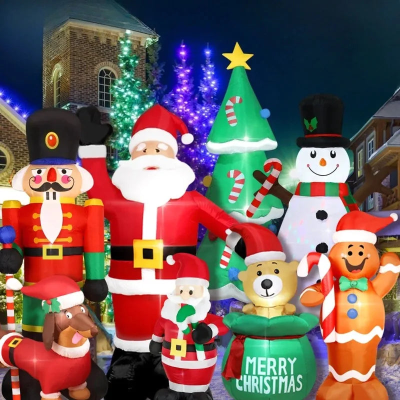 Giant LED Christmas Inflatable Decorations – Snowman & More Inflatable Christmas Decor QXL