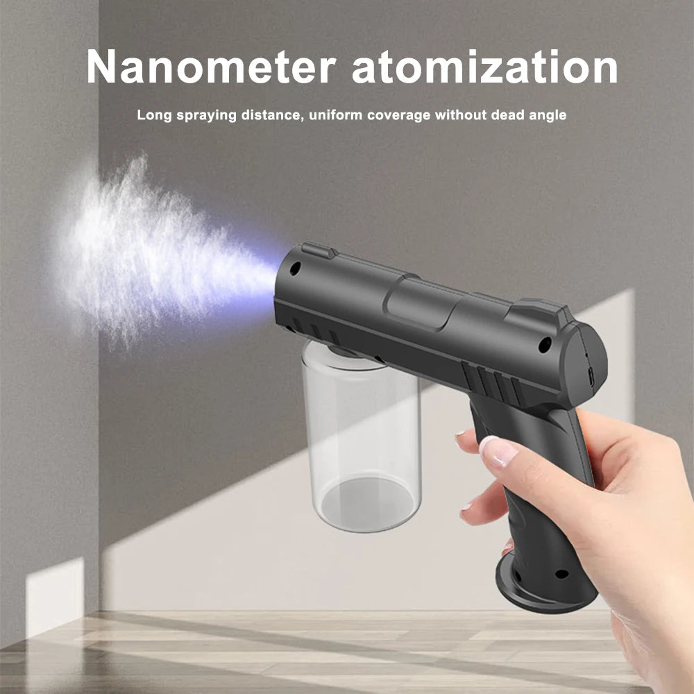 280ml Wireless Nano Mist Sprayer | USB Rechargeable Blue Light Nano Mist Sprayer QXL