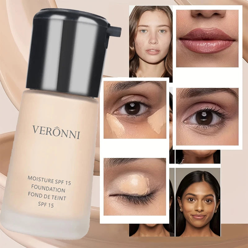 6-Shade Full Coverage Concealer & Foundation Cream | 30ml Concealer Foundation Cream QXL
