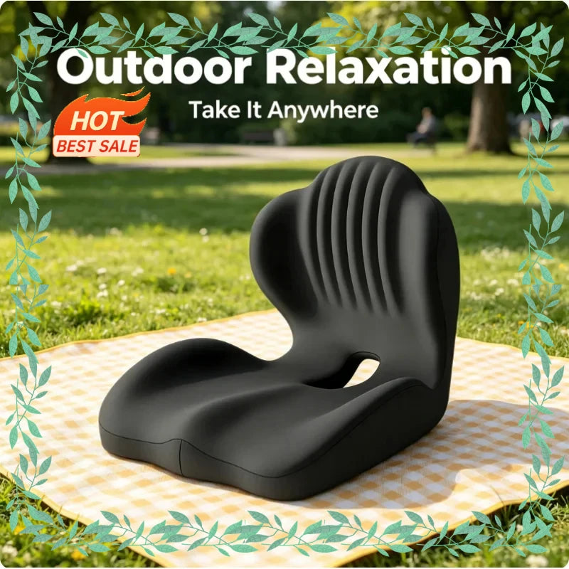 Ergonomic Coccyx Memory Foam Seat Cushion | Office & Car Memory Foam Cushion QXL
