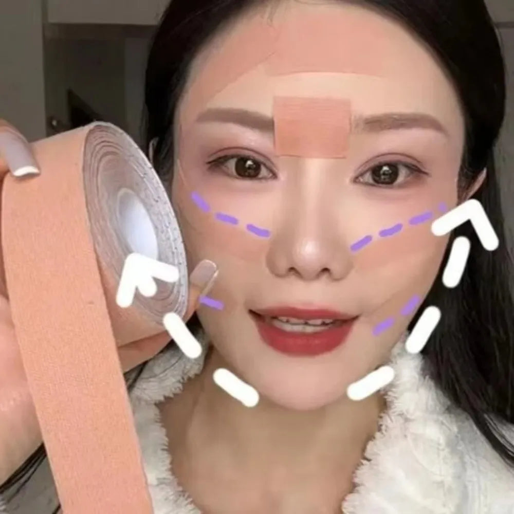 Instant Face Lift Tape 5m Roll | Elastic Skin Lifting Face Lift Tape QXL