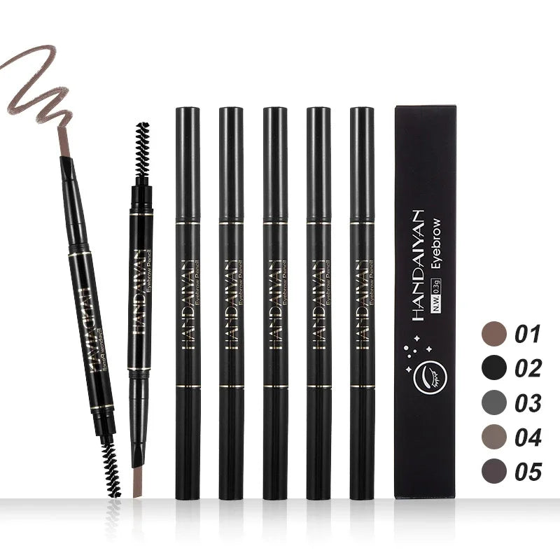 Double-Ended Waterproof Eyebrow Pencil | 5 Shades & Spoolie Eyebrow Pencil QXL