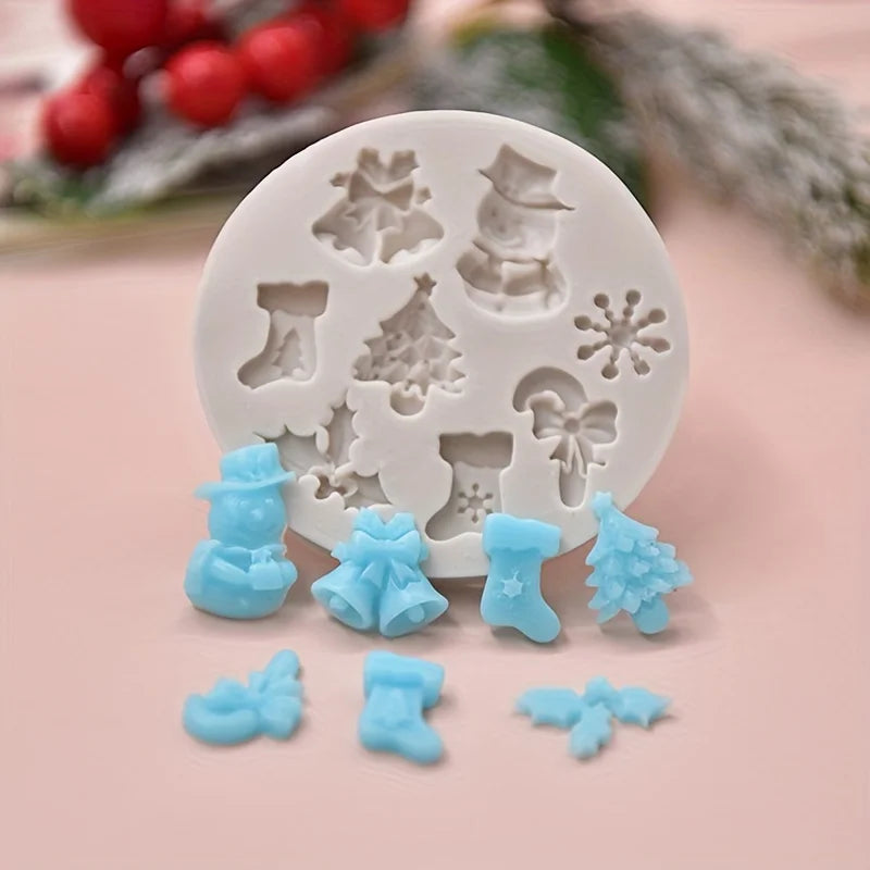 Christmas Cookie Cutters & Silicone Moulds | DIY Baking Set Silicone Baking Mould QXL