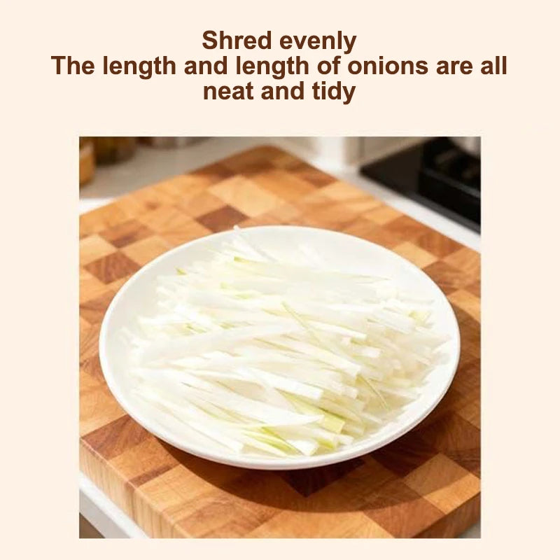 Stainless Steel Green Onion Scallion Shredder & Slicer Vegetable Shredder QXL