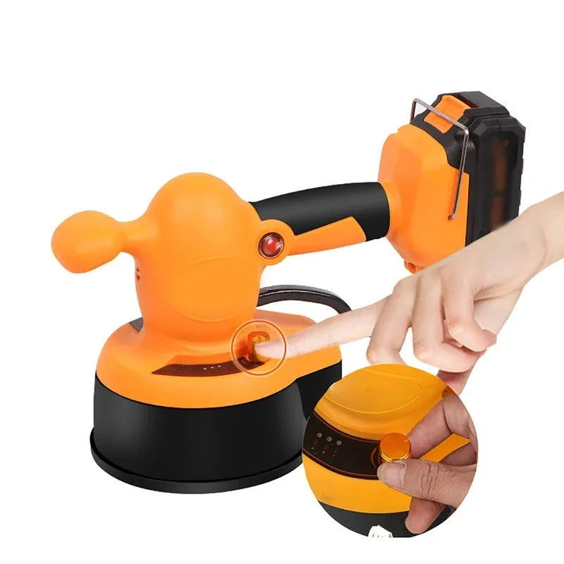 21V Rechargeable Tile Vibrator Machine | LED Light & Suction Tile Laying Machine QXL