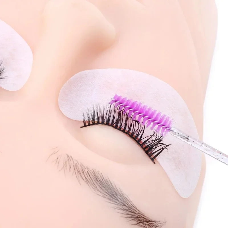 100-Pack Disposable Mascara Wands & Eyebrow Spoolie Brush Set Disposable Spoolie Brush QXL