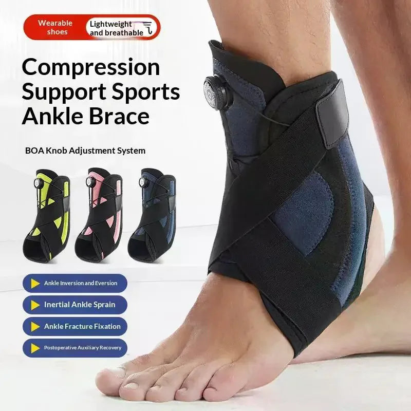 BMPEIC BOA Adjustable Ankle Brace | Compression Support Ankle Support Brace QXL