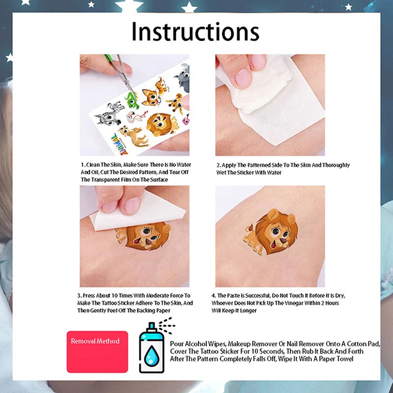 Kids Football Soccer Temporary Tattoo Stickers – 10 Sheets Temporary Tattoo Stickers QXL