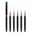Professional Nail Art Painting Brush Set | Detail Drawing Pens Nail Art Brush Set QXL black