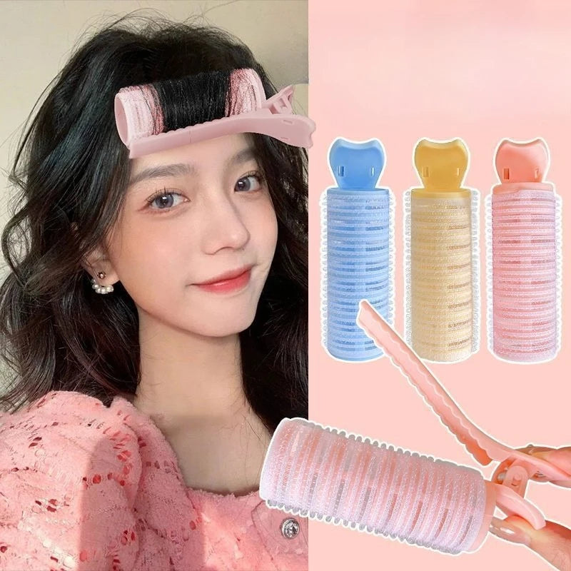 Heatless Hair Curler Clips | Overnight Bang Roller 1-2pc Heatless Hair Curler QXL