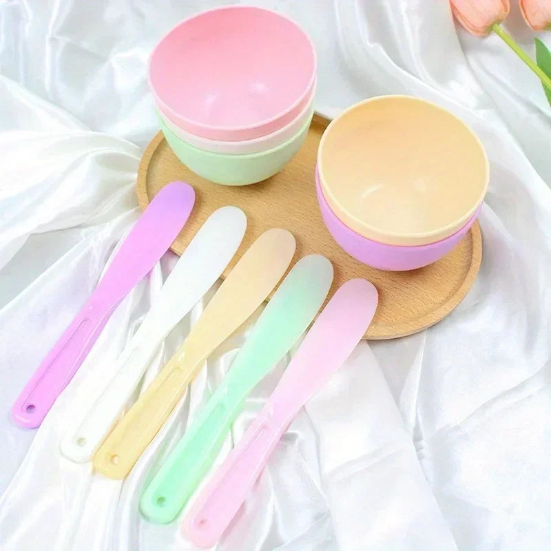 Silicone Facial Mask Mixing Bowl & Stick Set – Large Mask Mixing Bowl Set QXL