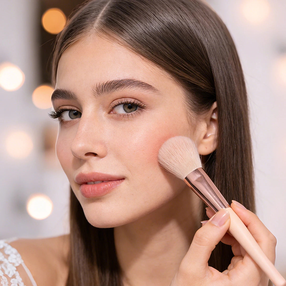 KOSSHOW 3-Piece Blush Powder & Contour Makeup Brush Set Makeup Brush Set QXL