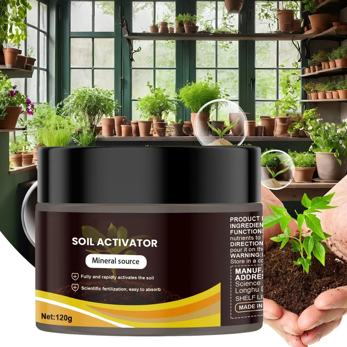 Soil Activator & Conditioner | Boost Fertility & Root Growth Soil Conditioner QXL