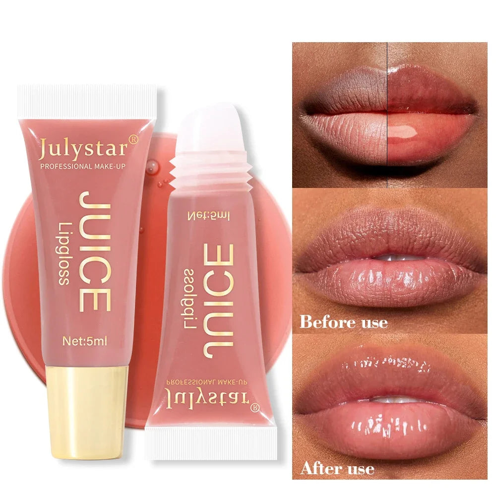 Julystar Hydrating Fruity Lip Gloss | Moisturizing Translucent Lip Gloss QXL