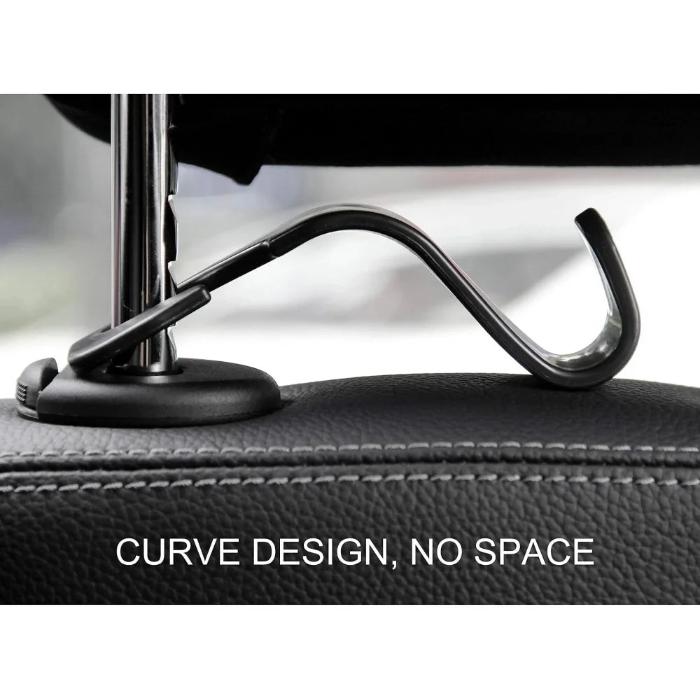 Car Headrest Hooks Seat Back Bag Hanger Organizer 2/4/8 Pack Car Headrest Hook QXL