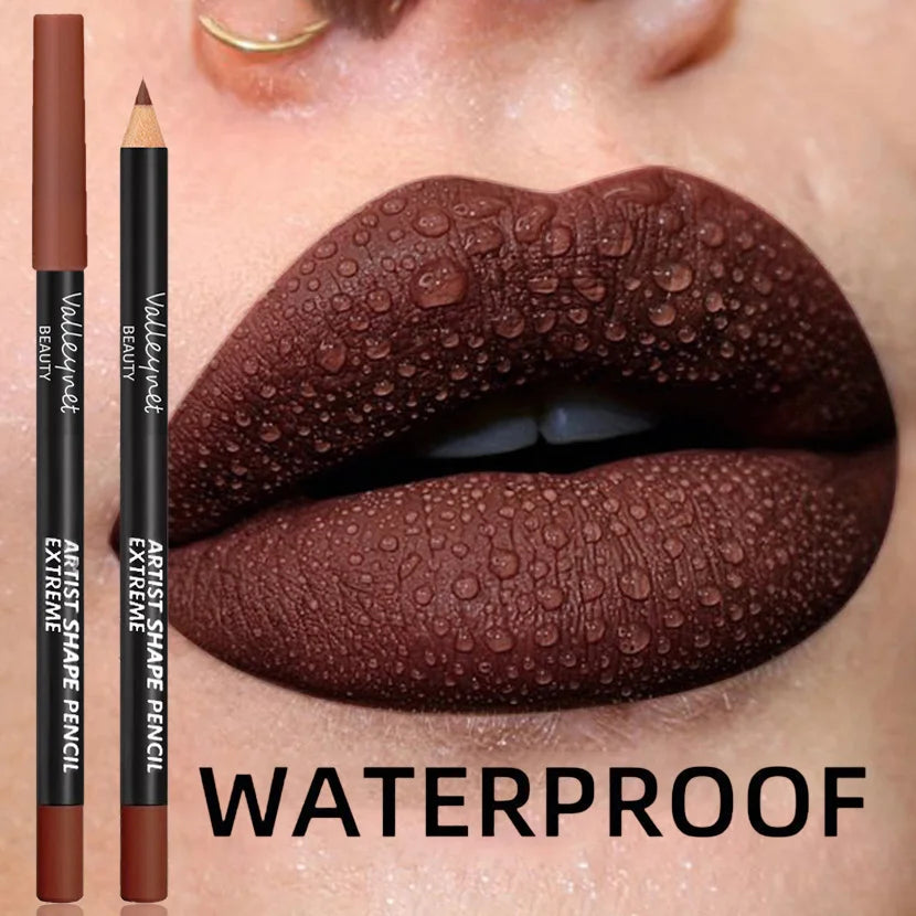6-Pc Matte Waterproof Lip Liner & Lipstick Combo Set Lip Liner & Lipstick Set QXL