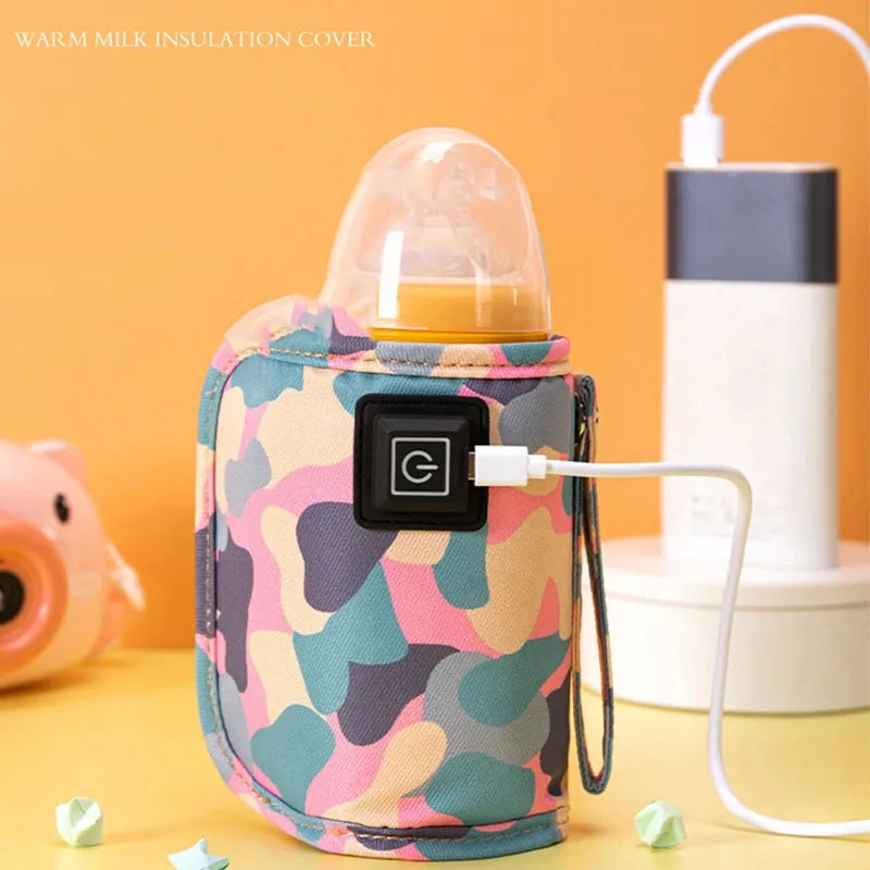USB Baby Bottle Warmer Bag | Portable Travel Insulated Heater Baby Bottle Warmer QXL