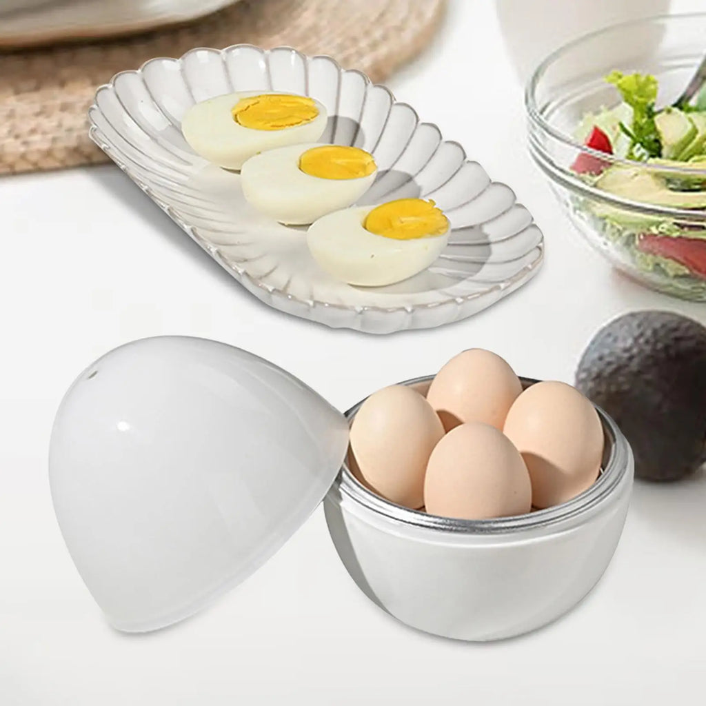 Microwave Egg Steamer – Hard & Soft Boiled Egg Cooker Microwave Egg Cooker QXL