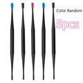 5-Pack Soft Silicone Ear Picks | Double-Ended Spiral Tips Ear Cleaning Tool QXL Random Color 5pcs