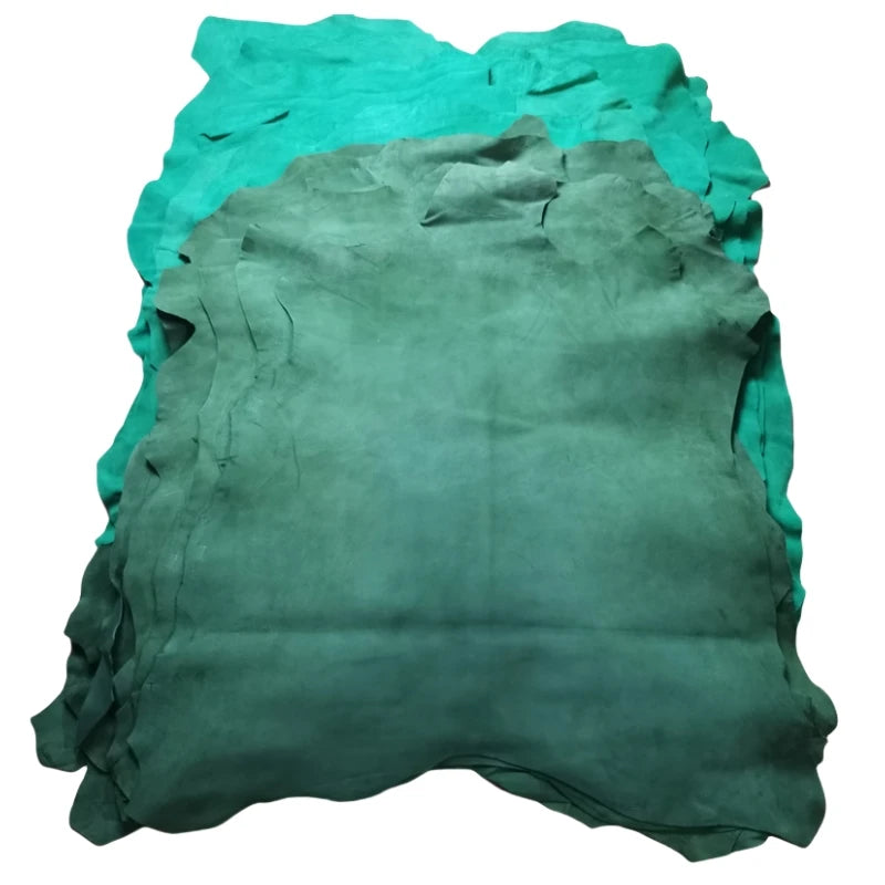 Green Scrub Sheepskin Leather 0.7–1mm | DIY Shoes & Bags Leather Craft Fabric QXL