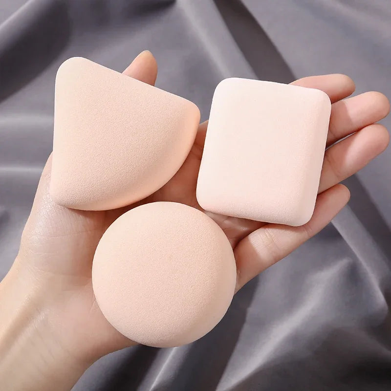 3-Pack Makeup Sponge Puff Set | Dry & Wet Foundation Blender Makeup Sponge Puff QXL Mix 3pcs