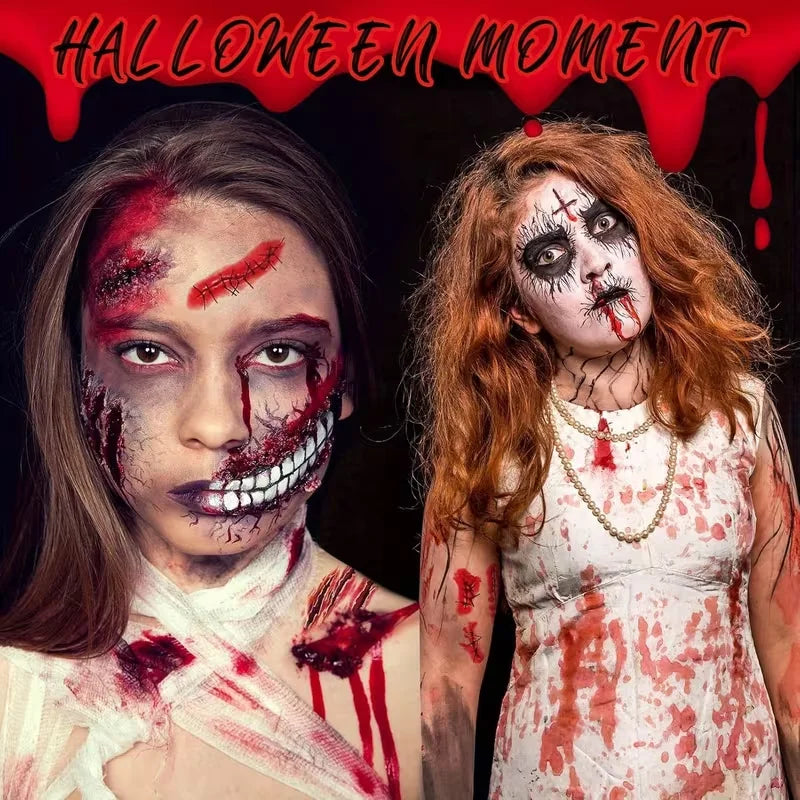 Halloween Scar Wax 2-Pack | Fake Scar Cosplay Makeup 60g SFX Scar Wax QXL
