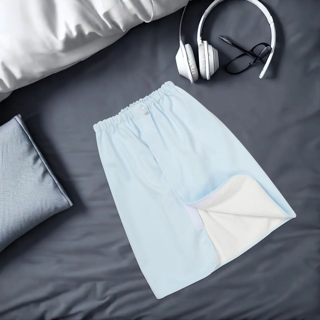 Adult Waterproof Diaper Skirt | Reusable Leakproof Bed Pad Adult Incontinence Skirt QXL