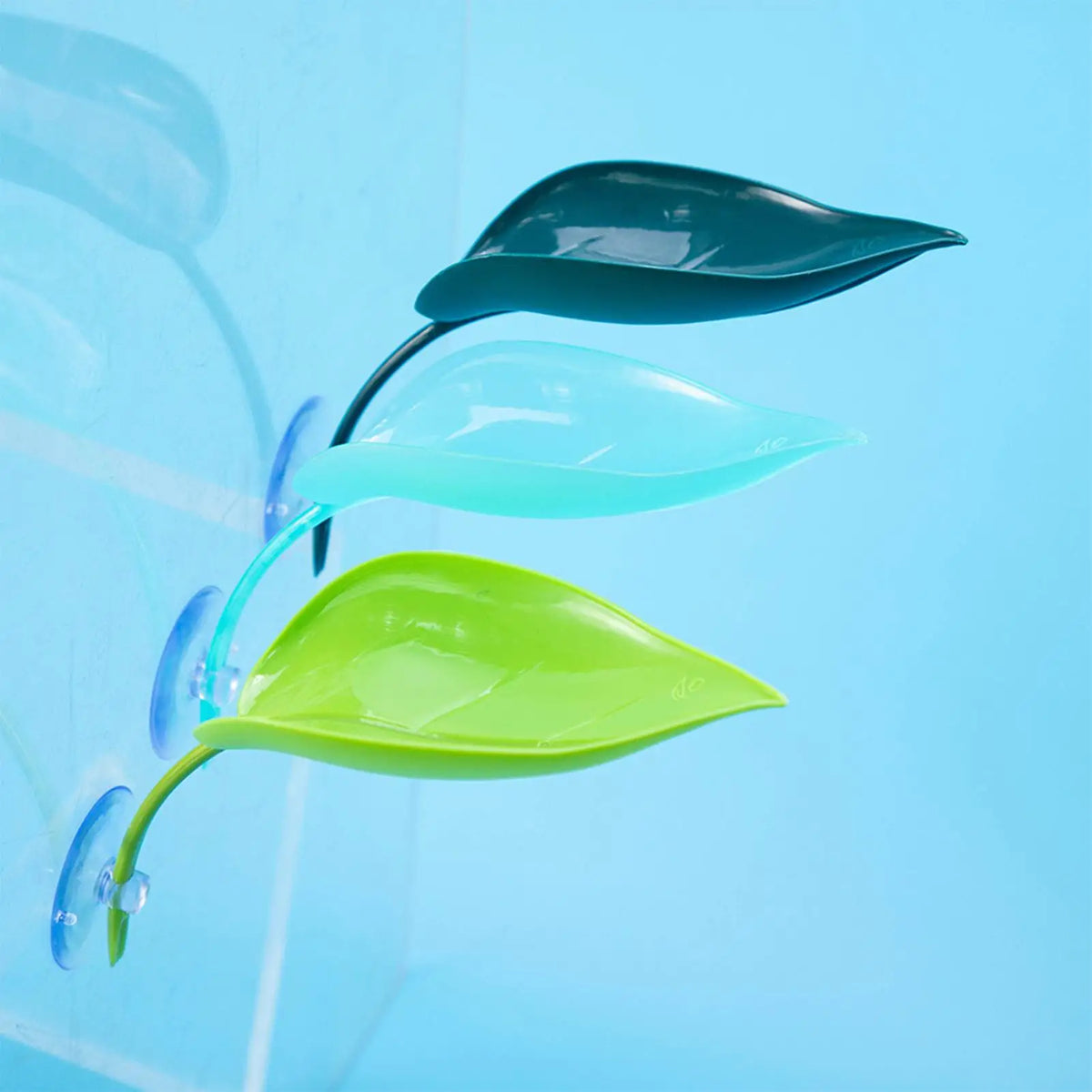 3-Pack Reptile Terrarium Leaf Perch | Frog & Gecko Suction Cup Terrarium Leaf Perch QXL