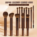 LUXEBLEND 17-Pc Makeup Brush Set | Brushes, Bag & Sponges Makeup Brush Set QXL 13 Makeup Brushes