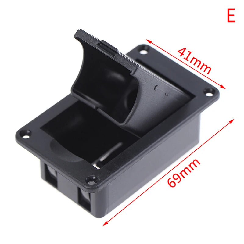 9V Battery Box for Active Guitar & Bass Pickup – PVC Case Guitar Battery Holder QXL E
